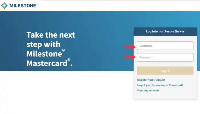MyMilestoneCard Official Login Page Screenshot MyMilestoneCard Official Login Page Screenshot